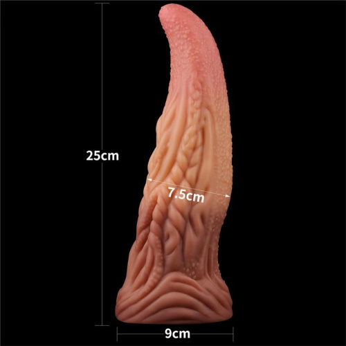 Фаллоимитатор Dual-Layered Silicone Tongue 10", 25 см